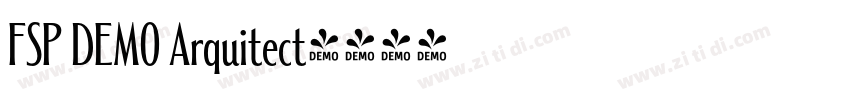 FSP DEMO Arquitect字体转换 FSP DEMO Arquitect字体转换